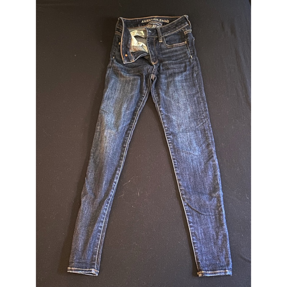 Dark Blue American Eagle Jeggings